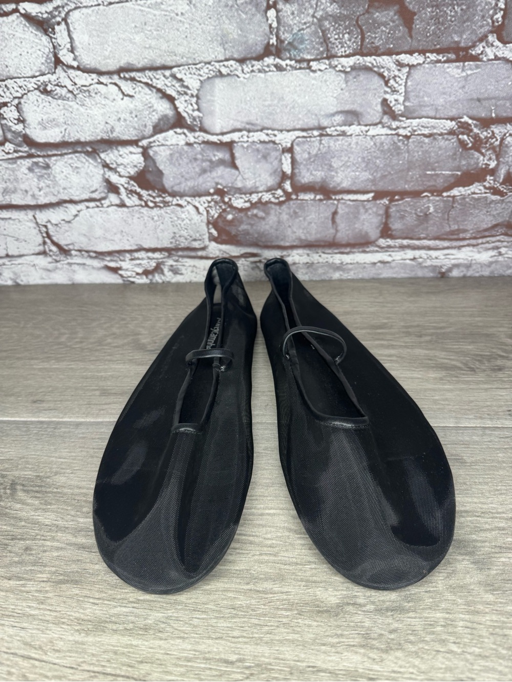 Jeffrey Campbell Black Mesh Swan Lake Moira MaryJane Ballet Flats women sz 8.5US - Picture 2 of 16